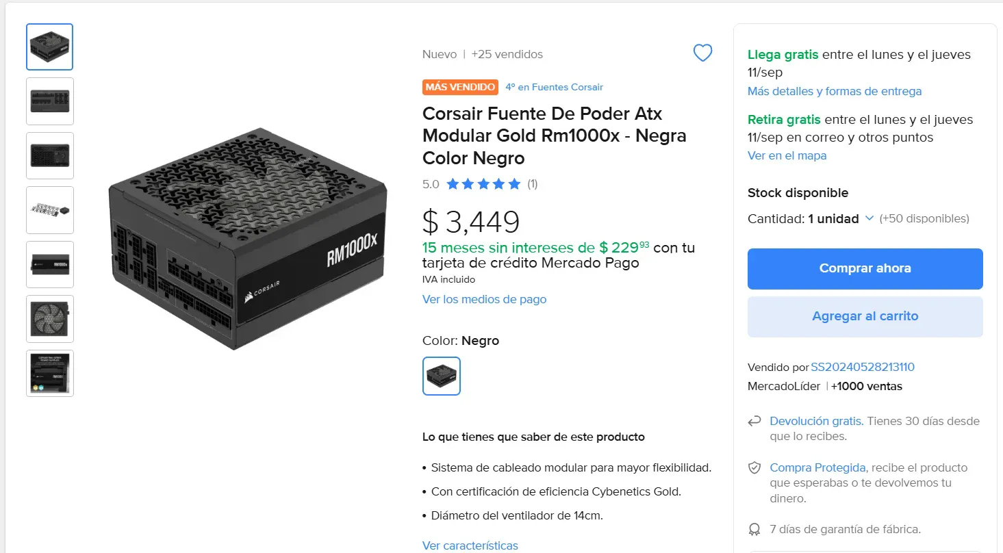 Corsair RM1000x