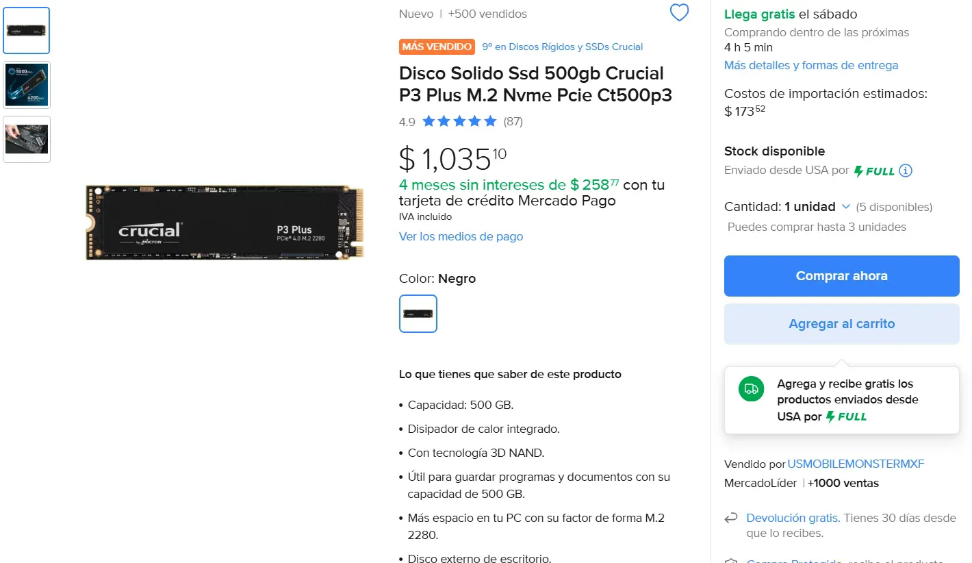 Crucial P3 Plus